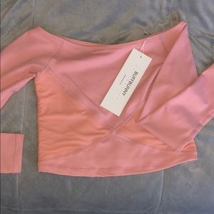 Pink Buffbunny Off the shoulder top
